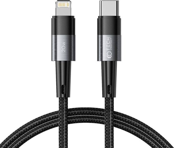 Tech-Protect USB-C - Καλώδιο Lightning 1 m Μαύρο (9490713934104) 13026828 9490713934104