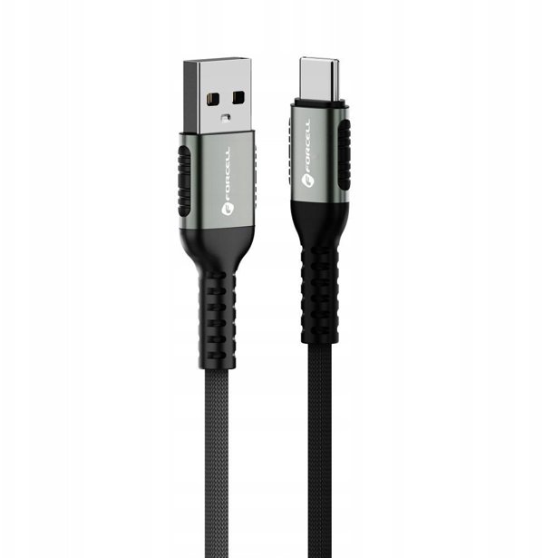 Καλώδιο USB A σε USB C FORCELL F-Energy QC4.0 3A 66W Cafule 0,5 m C256 μαύρο