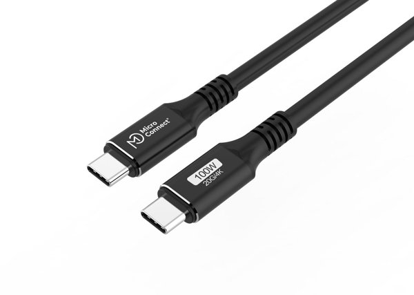 Καλώδιο MicroConnect USB3.2CC025 USB USB 3.2 Gen 2x2 0,25 m USB C Μαύρο