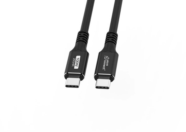 Καλώδιο MicroConnect USB3.2CC025 USB USB 3.2 Gen 2x2 0,25 m USB C Μαύρο