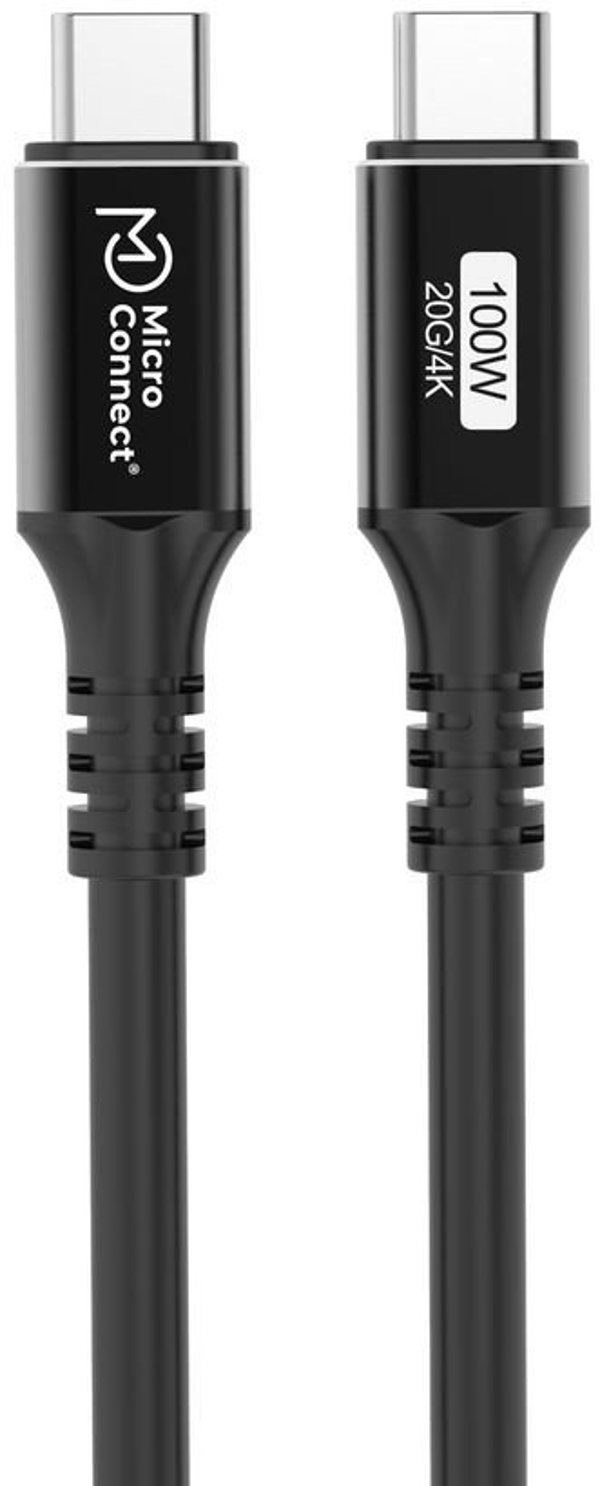 Καλώδιο MicroConnect USB3.2CC025 USB USB 3.2 Gen 2x2 0,25 m USB C Μαύρο