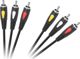 Καλώδιο CABLETECH RCA (Cinch) x3 - RCA (Cinch) x3 1m μαύρο (KPO4002-1.0)