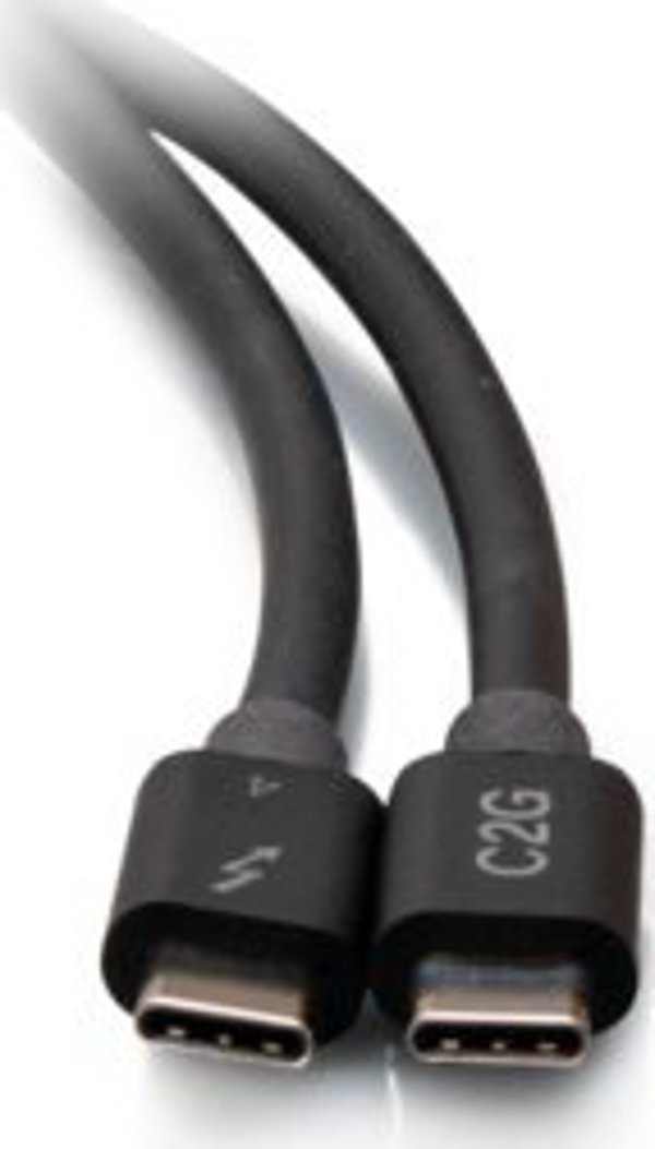 Καλώδιο USB C2G C2G 2.5ft Thunderbolt 4 USB C Cable - USB C to USB C - 40Gbps - M/M - Thunderbolt-Kabel - 24 pin USB-C (M) zu 24 pin USB-C (M) - USB 3.2 / DisplayPort 2.1 / Thunderbolt 4 - 30 V - 76 cm - USB-Stromversorgung (100 W), Υποστήριξη 8K 60 Hz, u