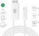 Καλώδιο USB 4smarts USB-C - HDMI 2 m Λευκό (540957)