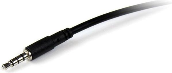 Καλώδιο StarTech Jack 3.5mm - Jack 3.5mm 1m μαύρο (MUHSMF1M)