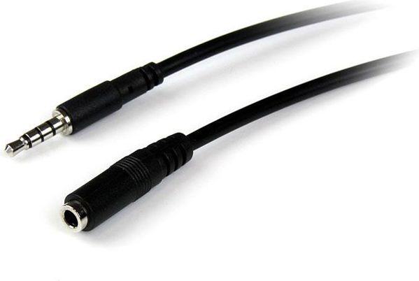 Καλώδιο StarTech Jack 3.5mm - Jack 3.5mm 1m μαύρο (MUHSMF1M)