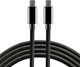 Καλώδιο EverActive USB-C σε USB-C, 1m, Fast Charging & Power Delivery, Νάιλον Πλεξούδα, Μαύρο (CBB-1PD3)