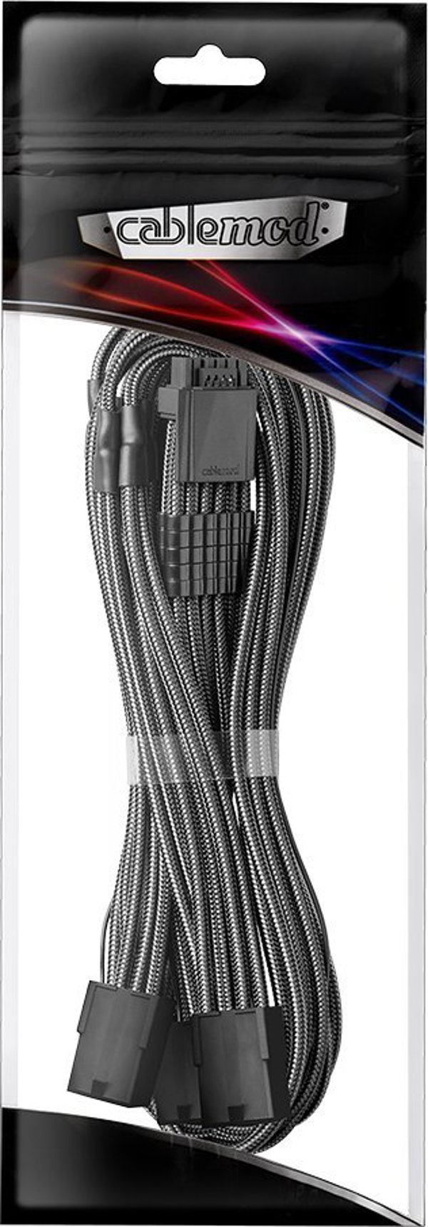 Καλώδιο τροφοδοσίας CableMod CableMod PRO ModMesh 12VHPWR σε 3x PCI-e καλώδιο - 45cm, carbon