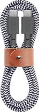 Native Union Belt Καλώδιο USB-C σε USB-C, 1.2m, Zebra