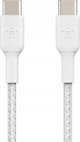 Καλώδιο USB Belkin 1x2 Belkin πλεκτό καλώδιο PVC 2m USB-C/USB-C λευκό. CAB004bt2MWH2PK
