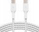 Καλώδιο USB Belkin 1x2 Belkin πλεκτό καλώδιο PVC 2m USB-C/USB-C λευκό. CAB004bt2MWH2PK
