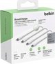 Καλώδιο USB Belkin 1x2 Belkin πλεκτό καλώδιο PVC 2m USB-C/USB-C λευκό. CAB004bt2MWH2PK