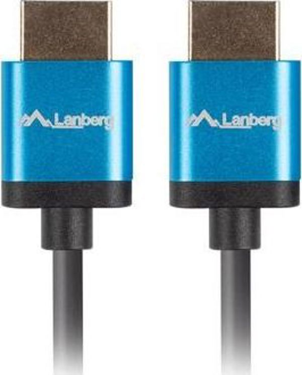 Καλώδιο Lanberg HDMI - HDMI 1m μπλε (CA-HDMI-22CU-0010-BK)