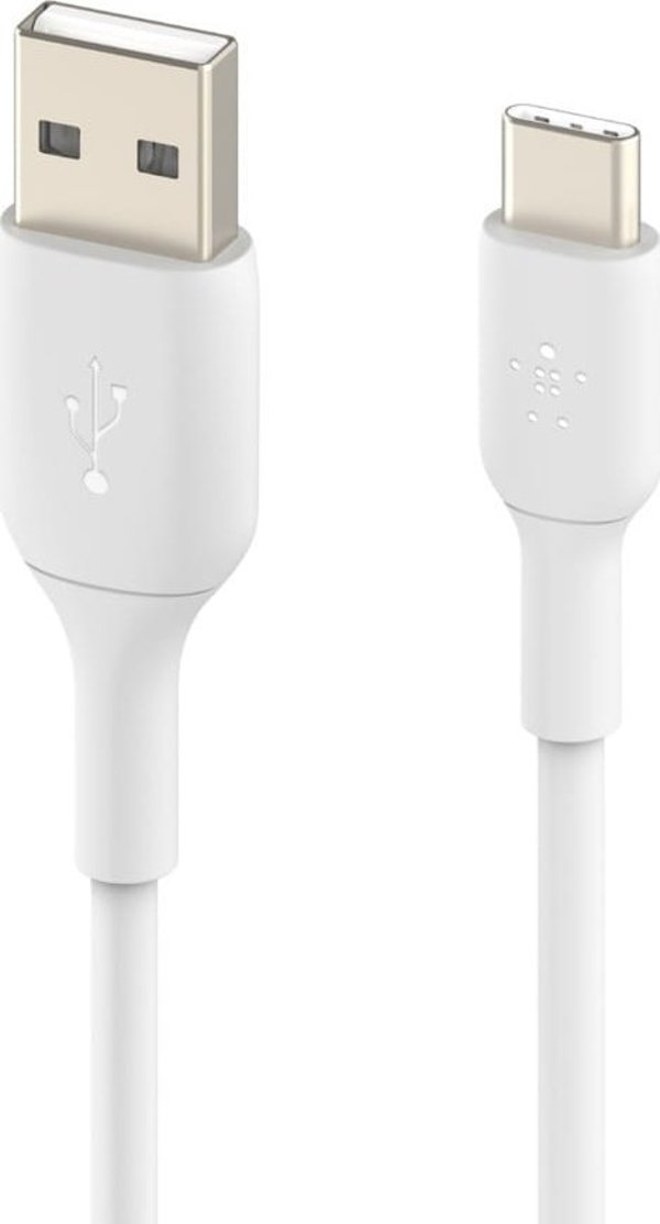 Belkin Boost↑Charge Καλώδιο USB-A σε USB-C 1m, Λευκό, για Φόρτιση και Συγχρονισμό Δεδομένων (CAB001bt1MWH)