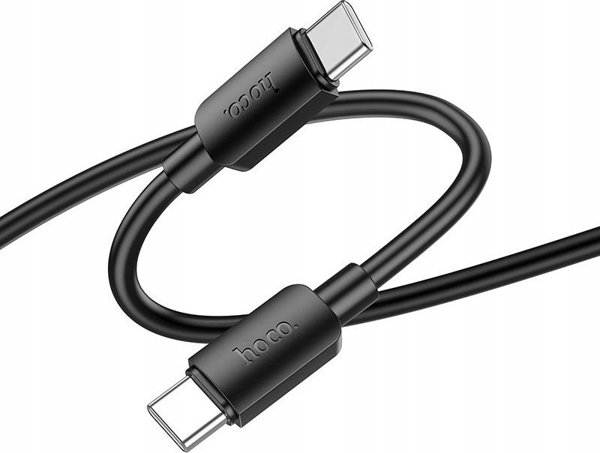 Kabel USB Hoco USB-C - USB-C 1 m Czarny