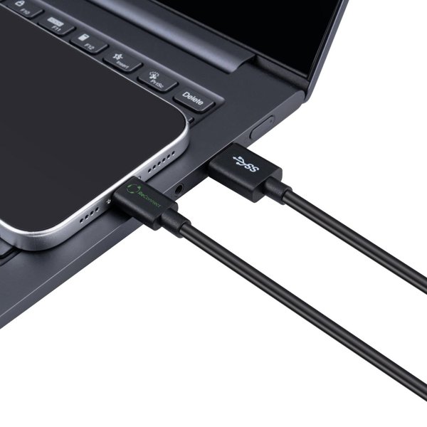 MicroConnect ReConnect Καλώδιο USB-C σε USB-C, 1m, Μαύρο