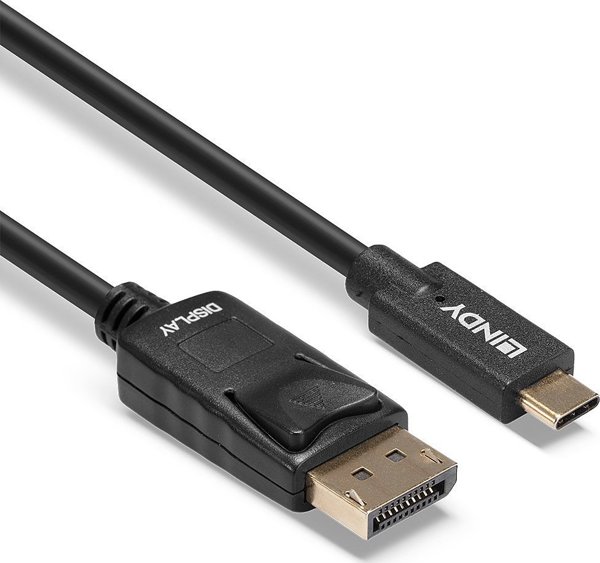 Καλώδιο USB Lindy USB-C - DisplayPort 5 m Μαύρο (43305)
