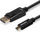 Καλώδιο USB Lindy USB-C - DisplayPort 5 m Μαύρο (43305)