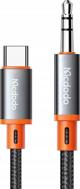 Καλώδιο USB Mcdodo USB-C - mini Jack 3.5 mm 1 m Μαύρο (CA-0820)