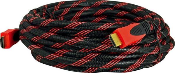 Kabel LTC HDMI - HDMI 10m czerwony (LXHD73)