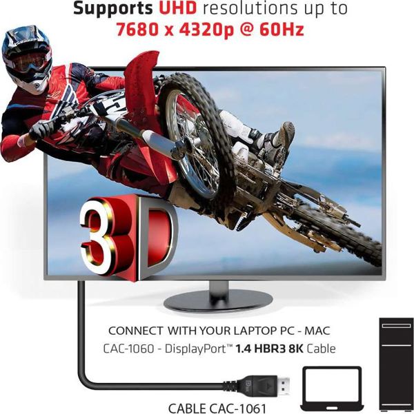 Καλώδιο Club 3D DisplayPort - DisplayPort 5m μαύρο (CAC-1061)