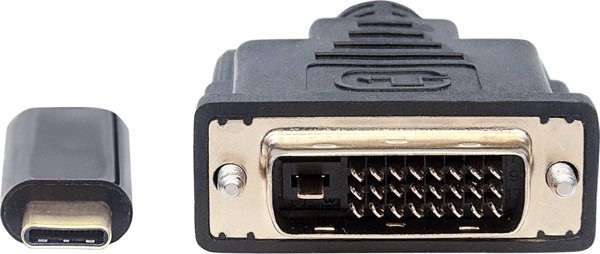 Καλώδιο USB Manhattan USB-C - DVI-D 2 m Μαύρο (152457)