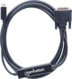 Καλώδιο USB Manhattan USB-C - DVI-D 2 m Μαύρο (152457)