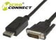 Καλώδιο MicroConnect DisplayPort - DVI-D 3m μαύρο (DP-DVI-MM-300)