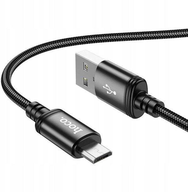 Kabel USB Hoco USB-A - USB-C 1 m Czarny