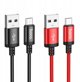 Kabel USB Hoco USB-A - USB-C 1 m Czarny