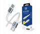 Καλώδιο 3MK Hyper Cable USB-C σε USB-C, 60W, 1m, Λευκό