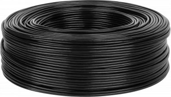 Καλώδιο Ήχου & Εικόνας Cabletech 2xRCA 4mm, Μαύρο, 100m