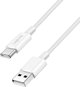 Καλώδιο LogiLink USB-A - USB-C 1.5m με νάιλον πλέξη λευκό