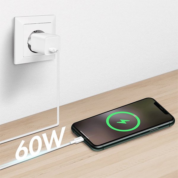 Καλώδιο LogiLink USB-A - USB-C 1.5m με νάιλον πλέξη λευκό