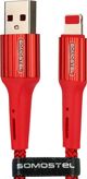 Καλώδιο USB Somostel USB-A - Lightning 1 m Κόκκινο (25927)
