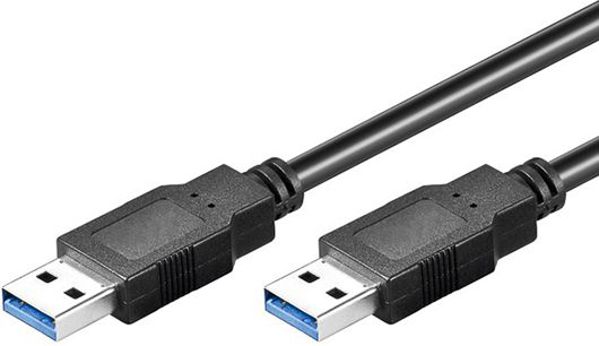 Καλώδιο USB Goobay USB-A - USB-A 3 m Μαύρο (93929)