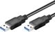 Καλώδιο USB Goobay USB-A - USB-A 3 m Μαύρο (93929)