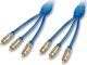 Lindy Καλώδιο RCA 3x - 3x 10m Μπλε (37534)