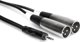 Καλώδιο Hosa CYX-402M Jack 3.5mm σε 2x XLR Male, 2m, Ασημί