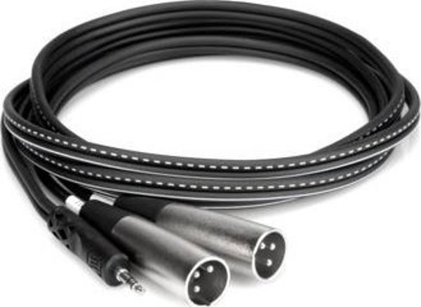 Καλώδιο Hosa CYX-402M Jack 3.5mm σε 2x XLR Male, 2m, Ασημί