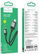 Καλώδιο AUX Jack 3,5 mm (αρσενικό) σε Lightning (αρσενικό) Hoco 1 m UPA32A μαύρο
