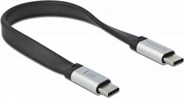 Καλώδιο USB Delock USB-C - USB-C 0,22 m Μαύρο-κίτρινο (85926) 8442377 4043619859269