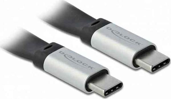 Καλώδιο USB Delock USB-C - USB-C 0,22 m Μαύρο-κίτρινο (85926) 8442377 4043619859269