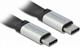 Καλώδιο USB Delock USB-C - USB-C 0,22 m Μαύρο-κίτρινο (85926) 8442377 4043619859269