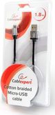 Καλώδιο USB Gembird USB-A - 1.8 m Μαύρο (CCB-mUSB2B-AMBM-6)