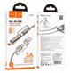 Hoco U138 Καλώδιο All-in-One USB-A/USB-C σε USB-C 60W 3A 1.2m Γκρι