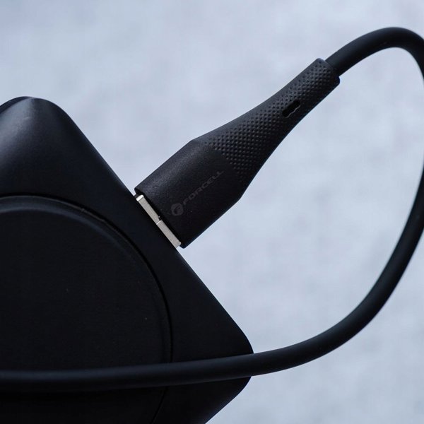 Forcell Καλώδιο USB-C σε USB-C F-Energy 60W 3A PD QC4.0, Σιλικόνης, 1m, Μαύρο
