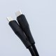 Forcell Καλώδιο USB-C σε USB-C F-Energy 60W 3A PD QC4.0, Σιλικόνης, 1m, Μαύρο