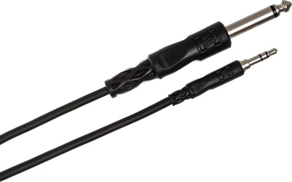 Hosa Καλώδιο Ήχου Jack 3.5mm σε Jack 6.35mm 1.52m Μαύρο (CMP-105)