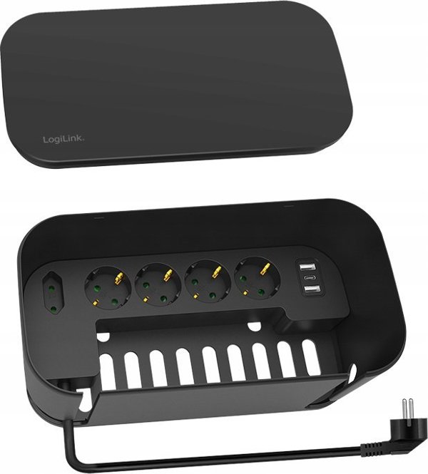 Καλώδιο τροφοδοσίας LogiLink LogiLink Kabelbox με 5-πρίζα USB/Schuko sch